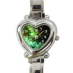 Space Colors Heart Italian Charm Watch by ValentinaDesign