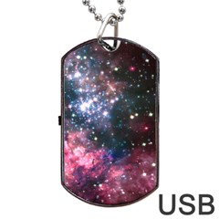 Space Colors Dog Tag Usb Flash (two Sides) by ValentinaDesign