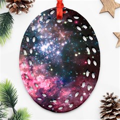 Space Colors Ornament (oval Filigree) by ValentinaDesign