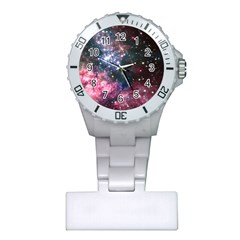 Space Colors Plastic Nurses Watch by ValentinaDesign