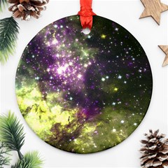 Space Colors Round Ornament (two Sides) by ValentinaDesign