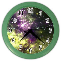 Space Colors Color Wall Clocks by ValentinaDesign