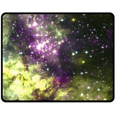 Space Colors Fleece Blanket (medium)  by ValentinaDesign