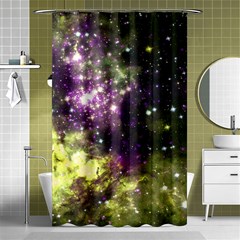 Space Colors Shower Curtain 48  X 72  (small)  by ValentinaDesign