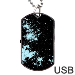 Space Colors Dog Tag Usb Flash (two Sides) by ValentinaDesign