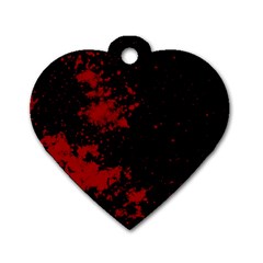 Space Colors Dog Tag Heart (two Sides) by ValentinaDesign