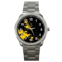 Space Colors Sport Metal Watch by ValentinaDesign