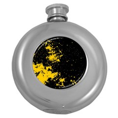 Space Colors Round Hip Flask (5 Oz) by ValentinaDesign