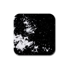 Space colors Rubber Square Coaster (4 pack) 