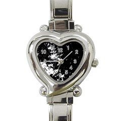 Space colors Heart Italian Charm Watch