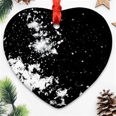 Space Colors Heart Ornament (two Sides) by ValentinaDesign