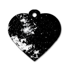 Space colors Dog Tag Heart (Two Sides)