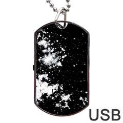 Space colors Dog Tag USB Flash (Two Sides)