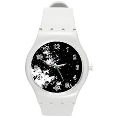 Space colors Round Plastic Sport Watch (M)