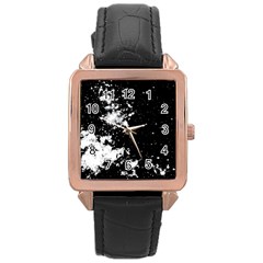 Space Colors Rose Gold Leather Watch  by ValentinaDesign