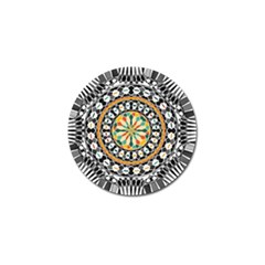 High Contrast Mandala Golf Ball Marker (4 Pack) by linceazul