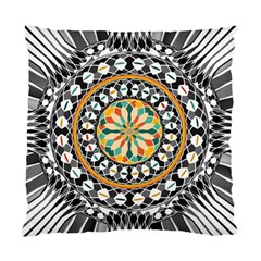 High Contrast Mandala Standard Cushion Case (one Side) by linceazul