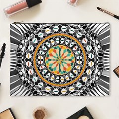 High Contrast Mandala Cosmetic Bag (xl) by linceazul