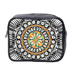 High Contrast Mandala Mini Toiletries Bag 2-side by linceazul