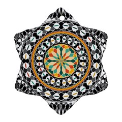 High Contrast Mandala Ornament (snowflake) by linceazul