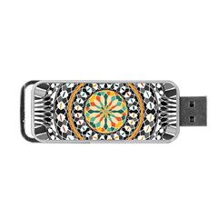 High Contrast Mandala Portable Usb Flash (two Sides) by linceazul