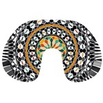 High Contrast Mandala Travel Neck Pillows Front