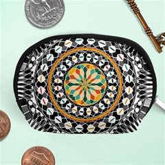 High Contrast Mandala Accessory Pouches (medium)  by linceazul