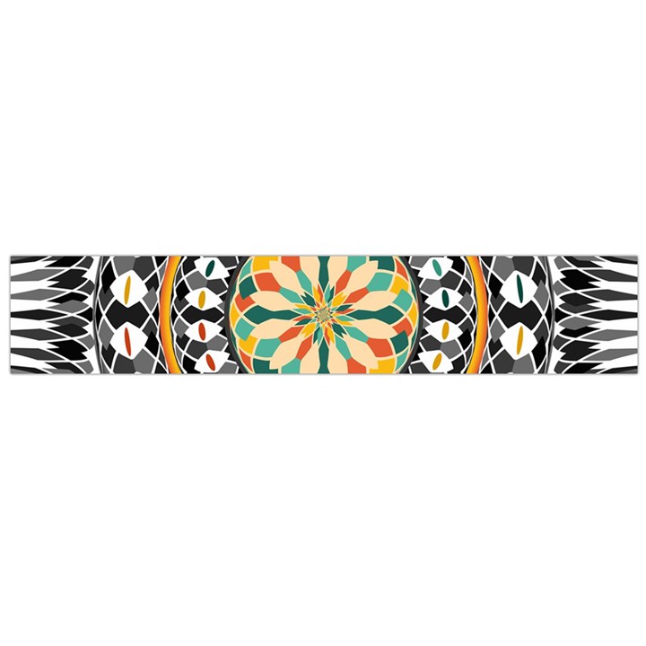 High Contrast Mandala Flano Scarf (Large) 