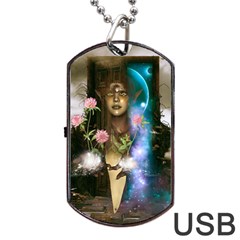 The Wonderful Women Of Earth Dog Tag Usb Flash (two Sides) by FantasyWorld7