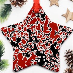 Splatter Abstract Texture Ornament (star)