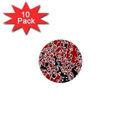 Splatter Abstract Texture 1  Mini Buttons (10 Pack)  by dflcprints