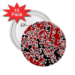 Splatter Abstract Texture 2 25  Buttons (10 Pack)  by dflcprints