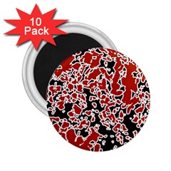 Splatter Abstract Texture 2 25  Magnets (10 Pack)  by dflcprints