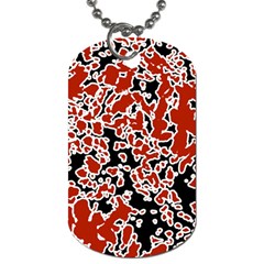 Splatter Abstract Texture Dog Tag (one Side)