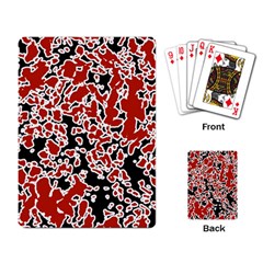 Splatter Abstract Texture Playing Card by dflcprints