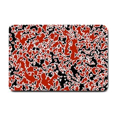 Splatter Abstract Texture Small Doormat  by dflcprints