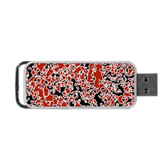 Splatter Abstract Texture Portable Usb Flash (one Side) by dflcprints