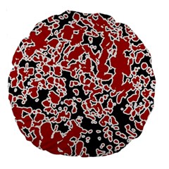 Splatter Abstract Texture Large 18  Premium Round Cushions by dflcprints