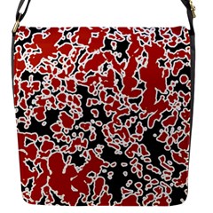 Splatter Abstract Texture Flap Messenger Bag (s) by dflcprints