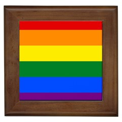 Pride Flag Framed Tiles by Valentinaart