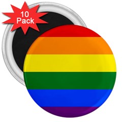 Pride Flag 3  Magnets (10 pack) 