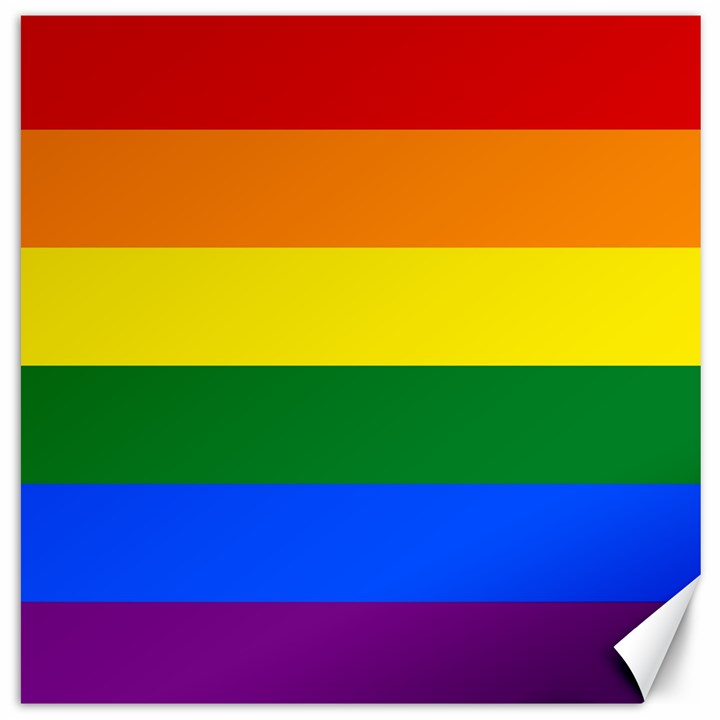 Pride Flag Canvas 16  x 16  