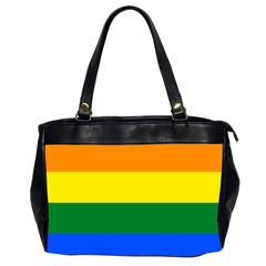 Pride Flag Office Handbags (2 Sides)  by Valentinaart