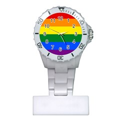 Pride Flag Plastic Nurses Watch