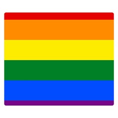 Pride Flag Double Sided Flano Blanket (Small) 