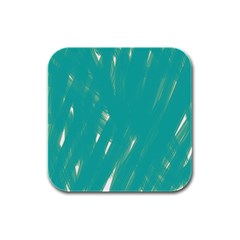 Background Green Abstract Rubber Square Coaster (4 Pack)  by Nexatart