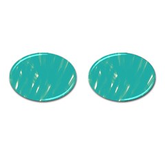 Background Green Abstract Cufflinks (oval) by Nexatart