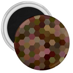 Brown Background Layout Polygon 3  Magnets by Nexatart