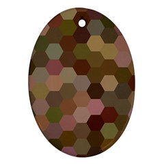 Brown Background Layout Polygon Ornament (oval) by Nexatart