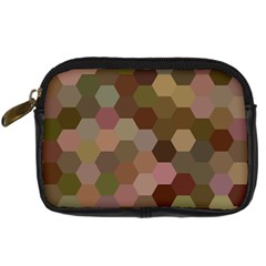 Brown Background Layout Polygon Digital Camera Cases by Nexatart